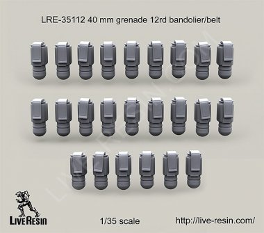1/35 40mm Grenade 12rd Bandolier/Belt