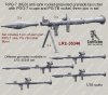 1/35 RPG-7 (6G3) Anti-Tank Rocket-Propelled Launcher (3 pcs)