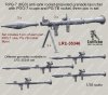 1/35 RPG-7 (6G3) Anti-Tank Rocket-Propelled Launcher (3 pcs)