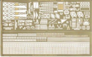 1/350 Black Swan Class Sloop Detail Up Etching Parts