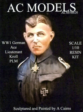 1/10 WWI German Ace, Lieutenant Kroll - Click Image to Close