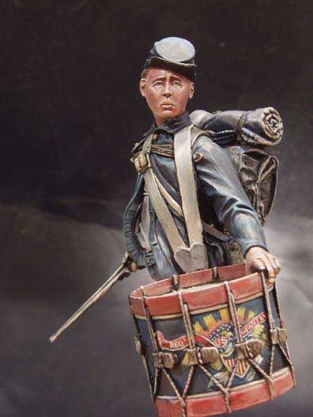 1/10 Federal Drummer Boy of the American Civil War - Click Image to Close