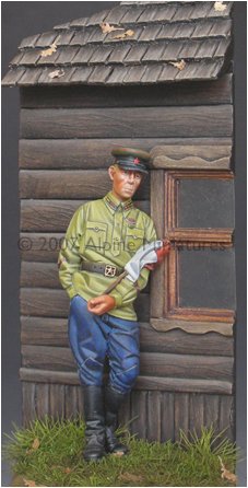 1/35 WWII Early War Russian Tank Commander - Click Image to Close
