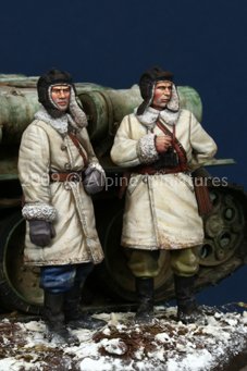 1/35 WWII Russian AFV Crew Set (2 Figures) - Click Image to Close