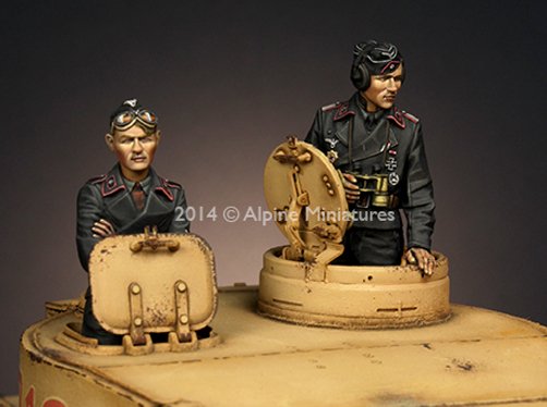 1/35 WWII German Panzer Commander Set (2 Figures) - Click Image to Close