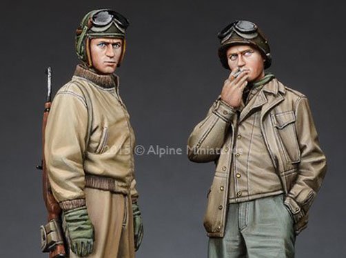 1/35 WWII US Tank Crew Set (2 Figures) - Click Image to Close