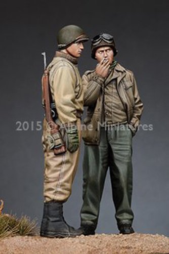 1/35 WWII US Tank Crew Set (2 Figures) - Click Image to Close