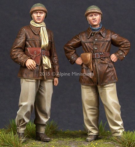 1/35 WWII French Tank Crew Set (2 Figures) - Click Image to Close