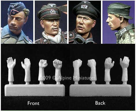 1/35 Panzer Crew Heads & Hands - Click Image to Close