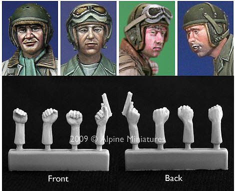 1/35 US Tanker Heads & Hands - Click Image to Close