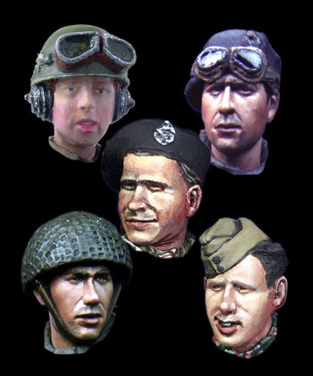 1/35 WWII British Heads Set #2 - Click Image to Close