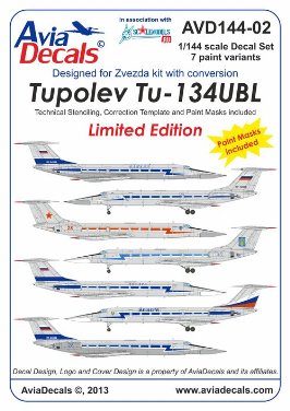 1/144 Tu-134UBL - Click Image to Close