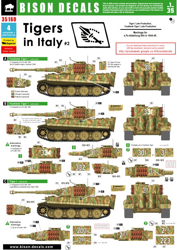 1/35 Tigers of s.Pz.Abt.504 in Italy 1944-45 #2 - Click Image to Close