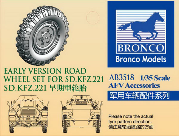 1/35 Early Version Road Wheel Set for Sd.Kfz.221 - Click Image to Close