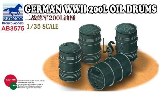1/35 WWII German 200L Oil Drums - Click Image to Close