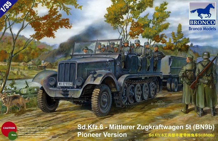 1/35 Sd.Kfz.6 Mittlerer Zugkraftwagen 5t (BN9b) Pioneer Version - Click Image to Close