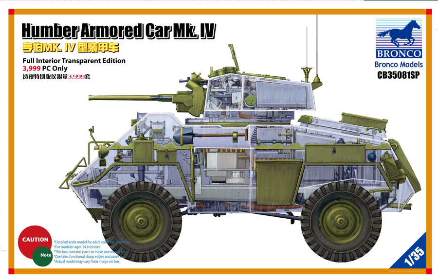 1/35 Humber Armored Car Mk.IV (Clear Limited Edition) - Click Image to Close