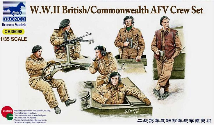 1/35 WWII British/Commonwealth AFV Crew Set - Click Image to Close