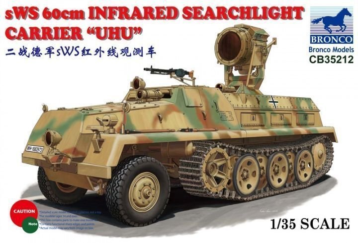 1/35 sWS 60cm Infrared Searchlight Carrier "UHU" - Click Image to Close