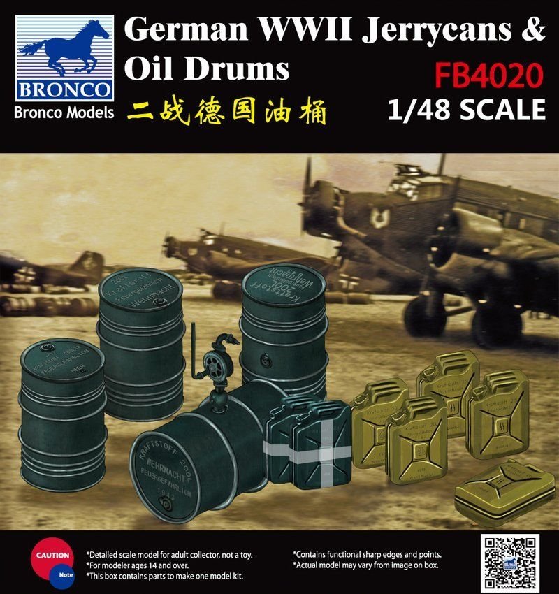 1/48 WWII German Jerry Can & Fuel Drum - Click Image to Close