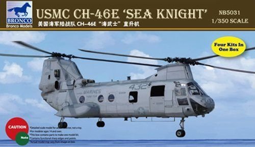 1/350 USMC CH-46E Sea Knight (4 Kits) - Click Image to Close