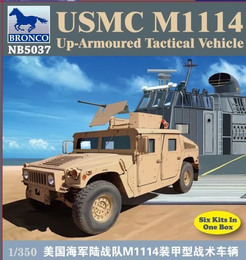 1/350 USMC M1114 Up-Armored Tactical Vehicle (6 Kits) - Click Image to Close