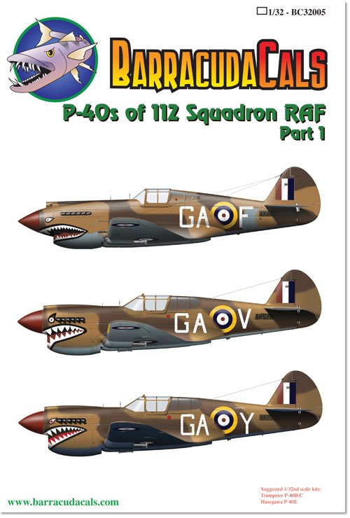 1/32 P-40s of 112 Squadron RAF - Click Image to Close