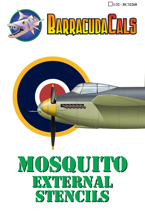 1/32 Mosquito External Stencils - Click Image to Close
