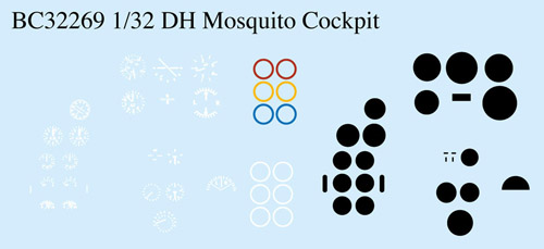 1/32 Mosquito Cockpit Stencils - Click Image to Close