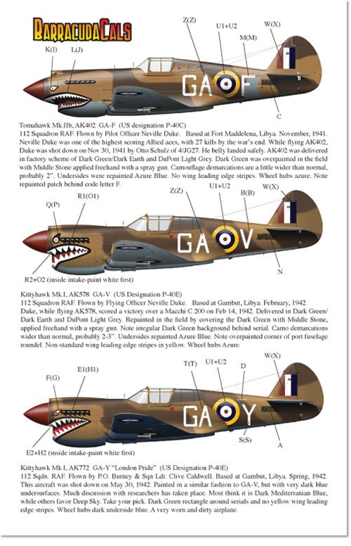 1/48 P-40s of 112 Squadron RAF Part.1 - Click Image to Close