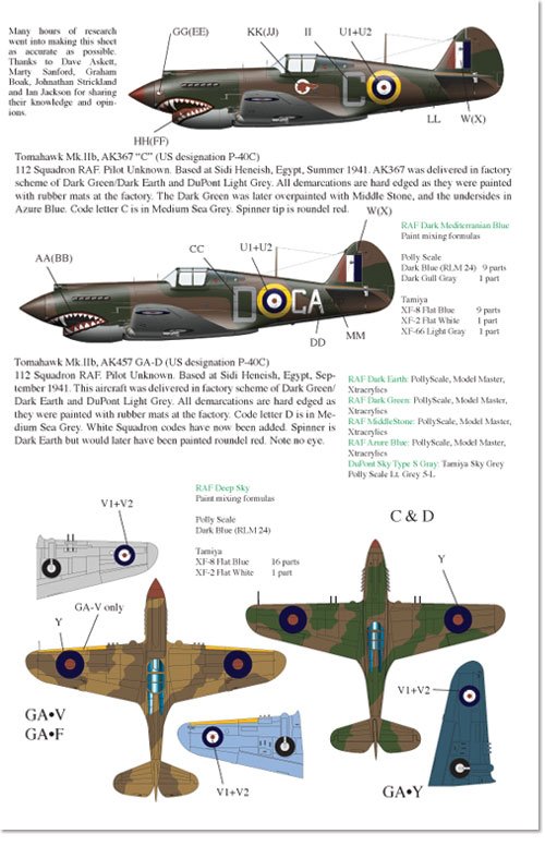 1/48 P-40s of 112 Squadron RAF Part.1 - Click Image to Close