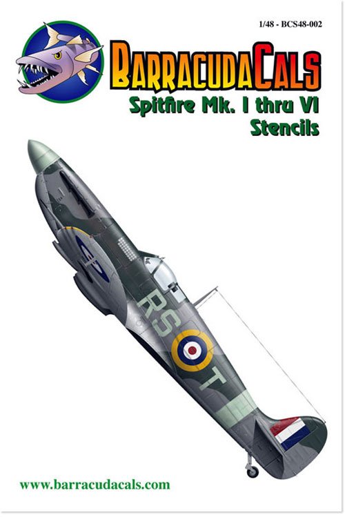 1/48 Spitfire Mk.I~VI Stencils - Click Image to Close