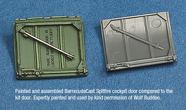 1/32 Spitfire Cockpit Door with Separate Crowbar - Click Image to Close