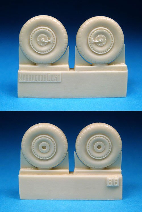 1/48 WWII Russian Fighter Main Wheels - Click Image to Close