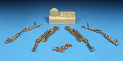 1/48 Sea Fury Brass Landing Gear, Early Style - Click Image to Close