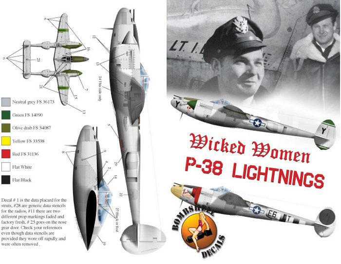 1/32 P-38 Lightnings, Wicked Women Pt.1 - Click Image to Close