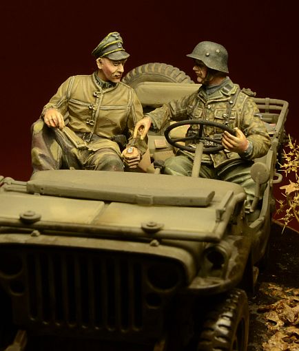 1/35 German Waffen SS Jeep Crew, Ardennes 1944 - Click Image to Close