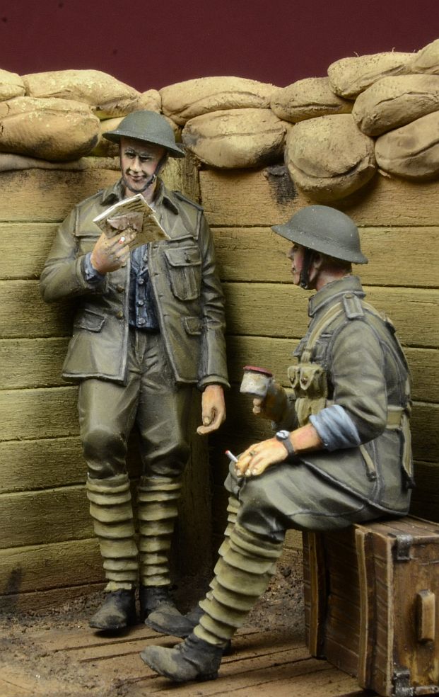 1/35 "in a Trench" WWI British Infantry at Rest - Click Image to Close