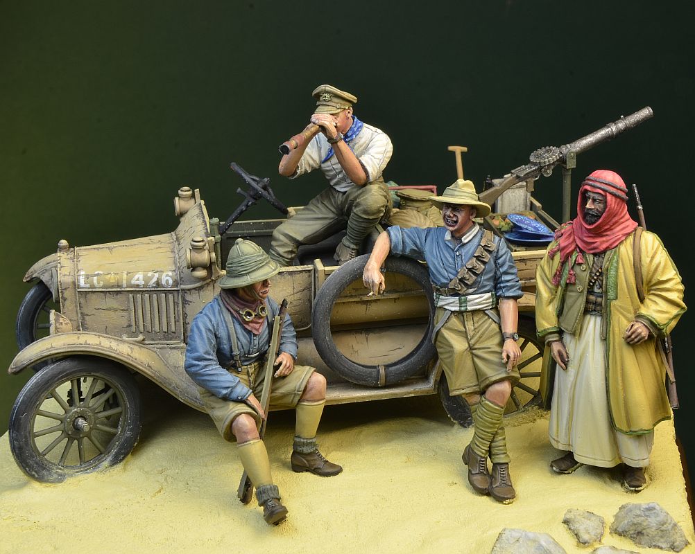 1/35 WWI Desert Patrol, LCP Ford T Crew and Accessories - Click Image to Close