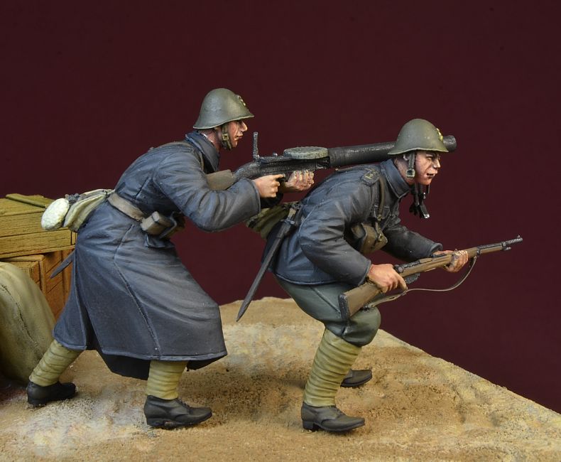 1/35 "Black Devils" Lewis Team, WWII Dutch Army 1940 - Click Image to Close