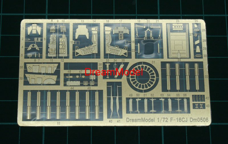 1/72 F-16CJ Fighting Falcon Detail Up Etching Parts for Hasegawa - Click Image to Close