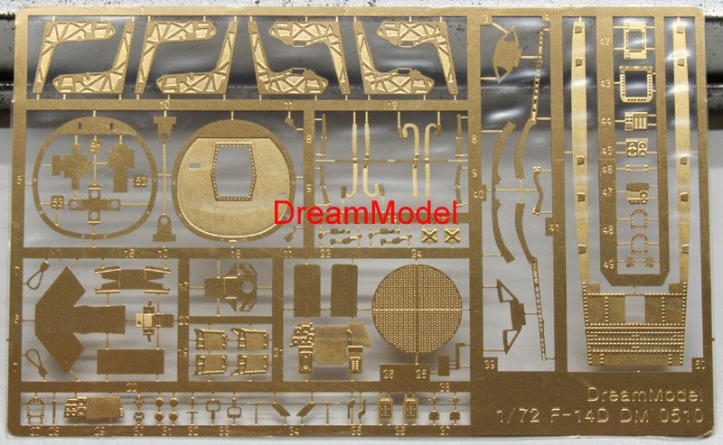 1/72 F-14D Tomcat Detail Up Etching Parts for Hasegawa - Click Image to Close