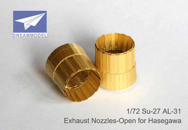 1/72 Su-27 Flanker Exhaust Nozzles Etching Parts for Hasegawa - Click Image to Close