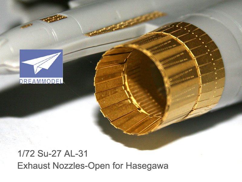1/72 Su-27 Flanker Exhaust Nozzles Etching Parts for Hasegawa - Click Image to Close