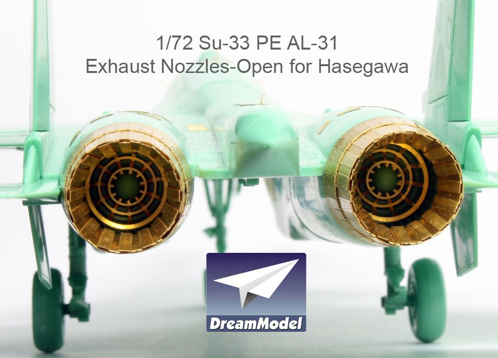 1/72 Su-33 Flanker Exhaust Nozzles Etching Parts for Hasegawa - Click Image to Close