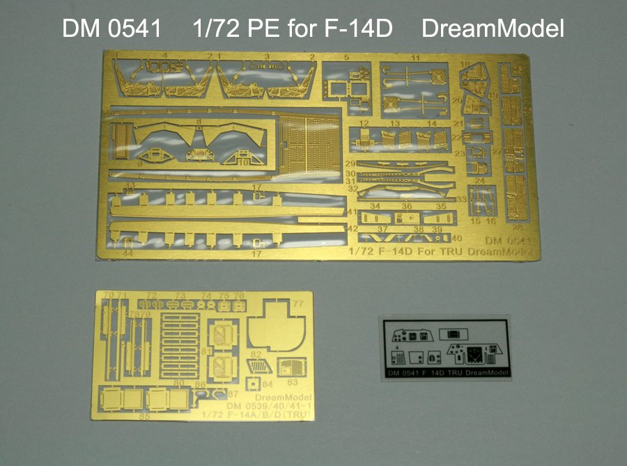 1/72 F-14D Tomcat Detail Up Etching Parts for Hobby Boss - Click Image to Close
