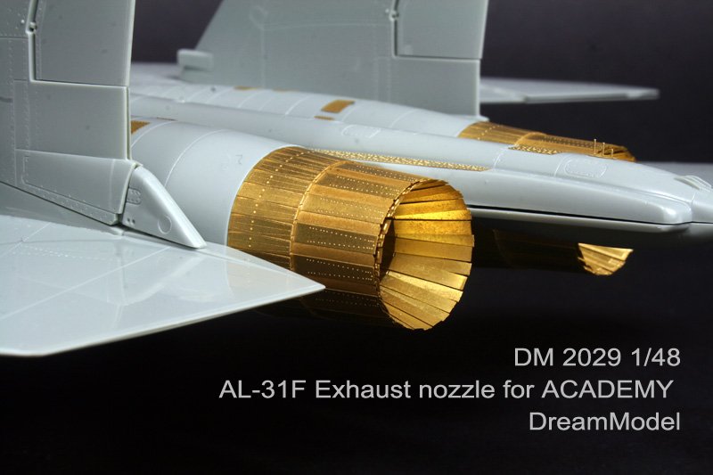 1/72 Su-27/Su-27UB/Su-30MKK Exhaust Nozzles Etching for Academy - Click Image to Close
