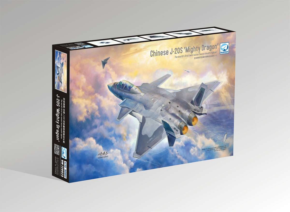 1/72 Chinese J-20 "Mighty Dragon" Two-Seater Stealth Fighter - Click Image to Close