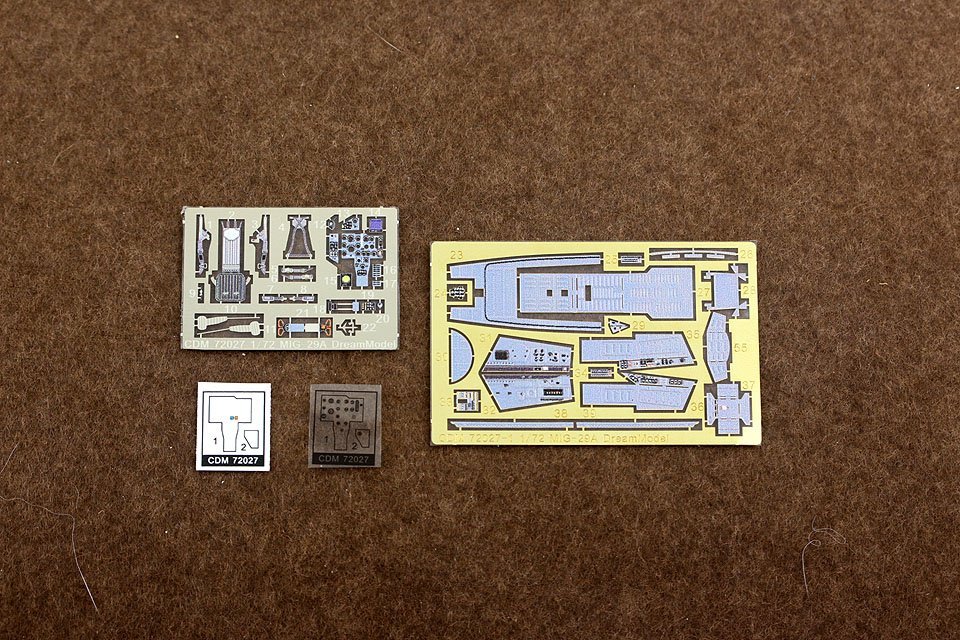 1/72 Cockpit Color Etching Parts for MiG-29A (Trumpeter) - Click Image to Close