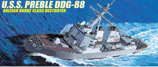 1/350 USS Destroyer DDG-88 Preble, Arleigh Burke Class - Click Image to Close